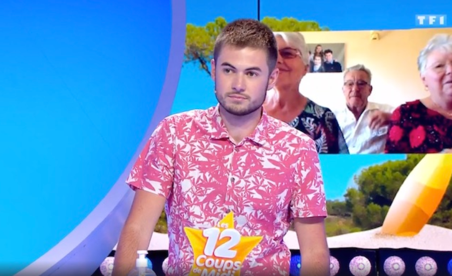 Le candidat Antonin des "12 coups de midi" | Photo : TF1 Le candidat Antonin des "12 coups de midi" | Photo : TF1
