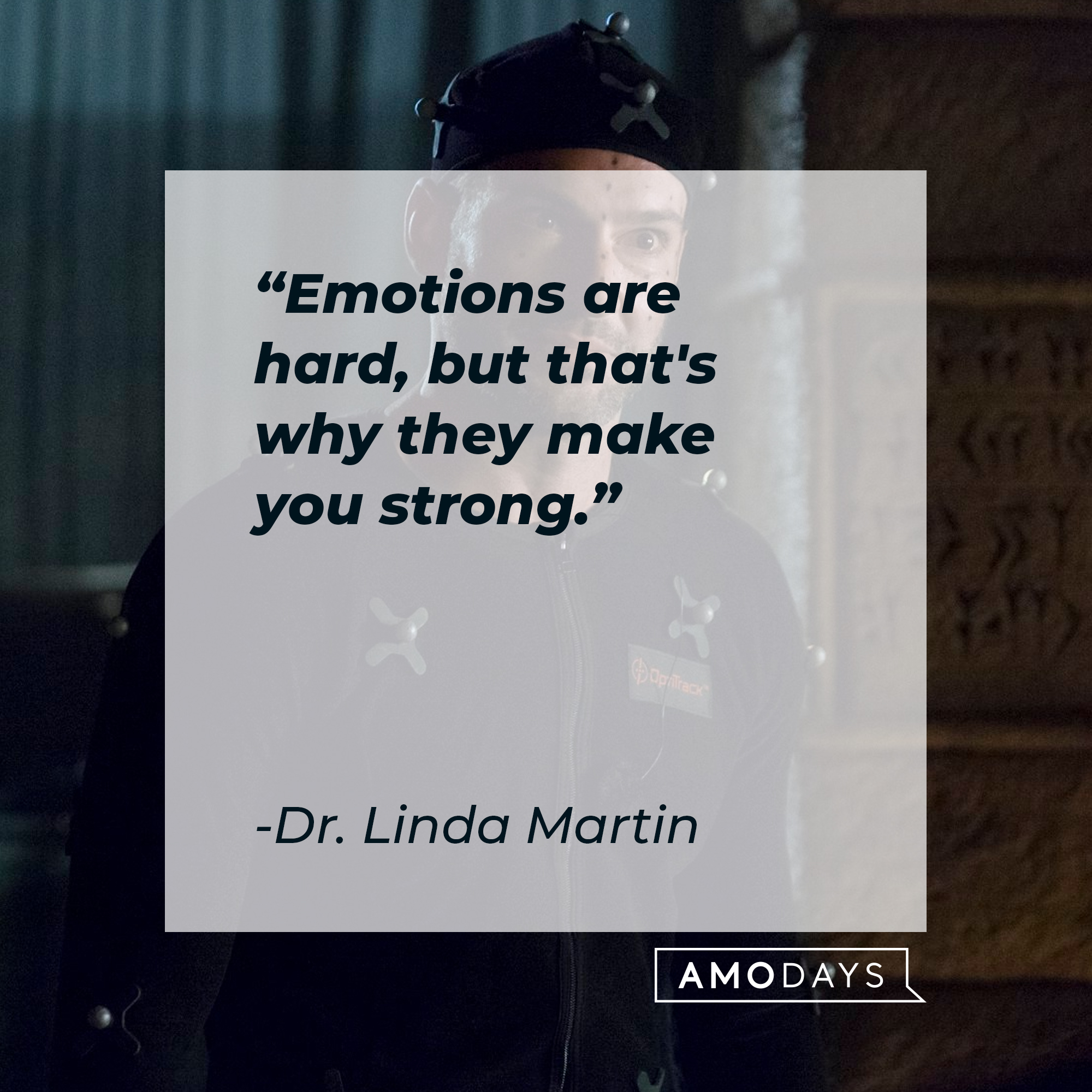 Dr. Linda Martin’s quote: "Emotions are hard, but that's why they make you strong."  | Source: Facebook.com/LuciferNetflix