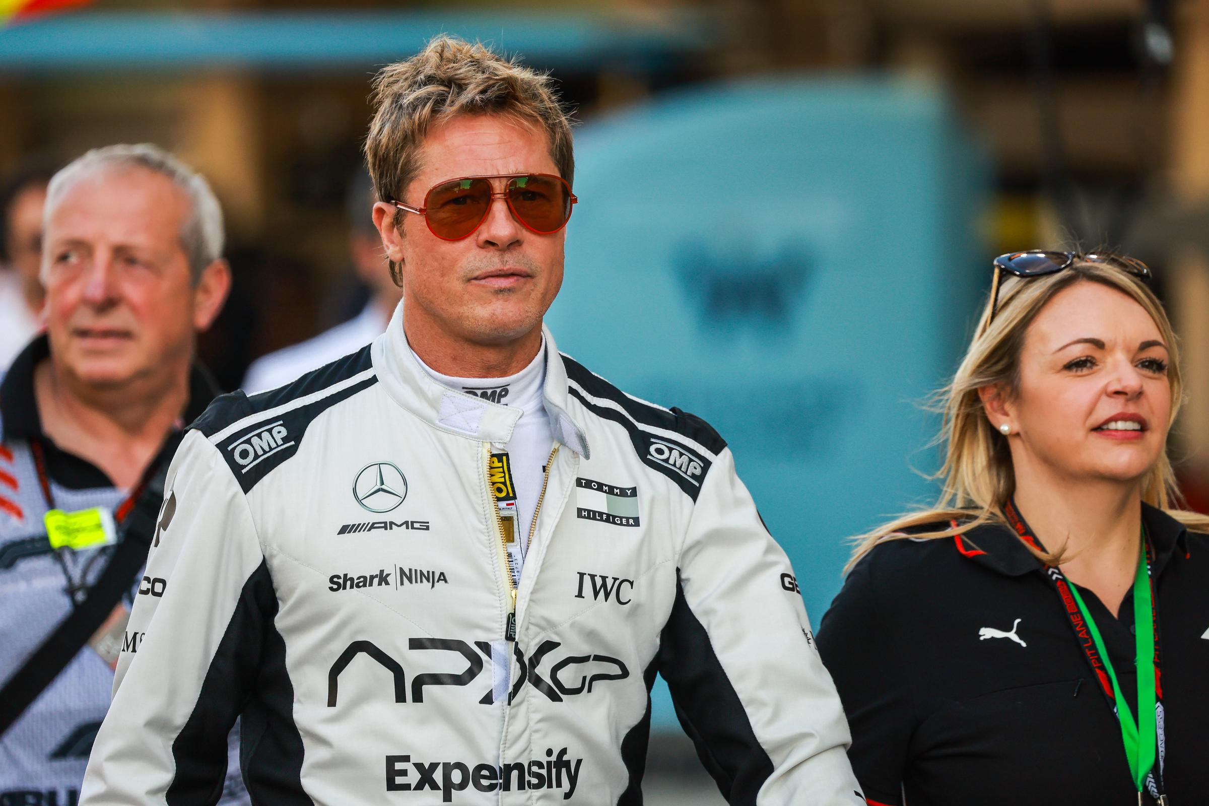 Brad Pitt at the F1 Grand Prix of Abu Dhabi in the United Arab Emirates on December 8, 2024. | Source: Getty Images