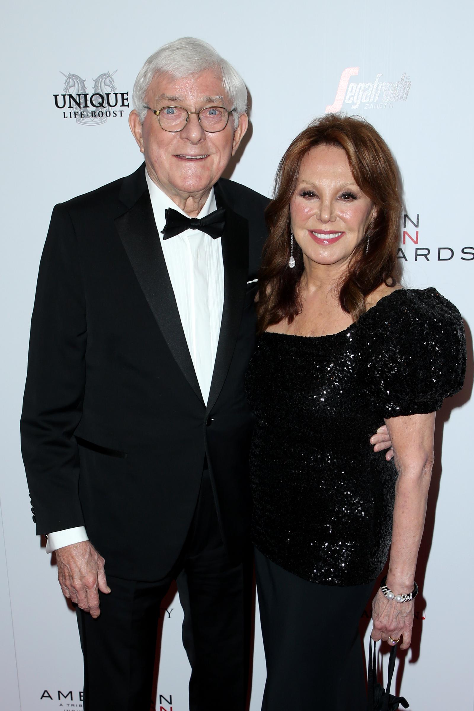 Phil Donahue and Marlo Thomas at the American Icon Awards on May 19, 2019, in Beverly Hills, California. | Source: Getty Images