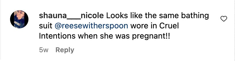 Screenshot of comments on Reese Witherspoon's daughter, Ava | Source: Instagram.com/avaphillippe