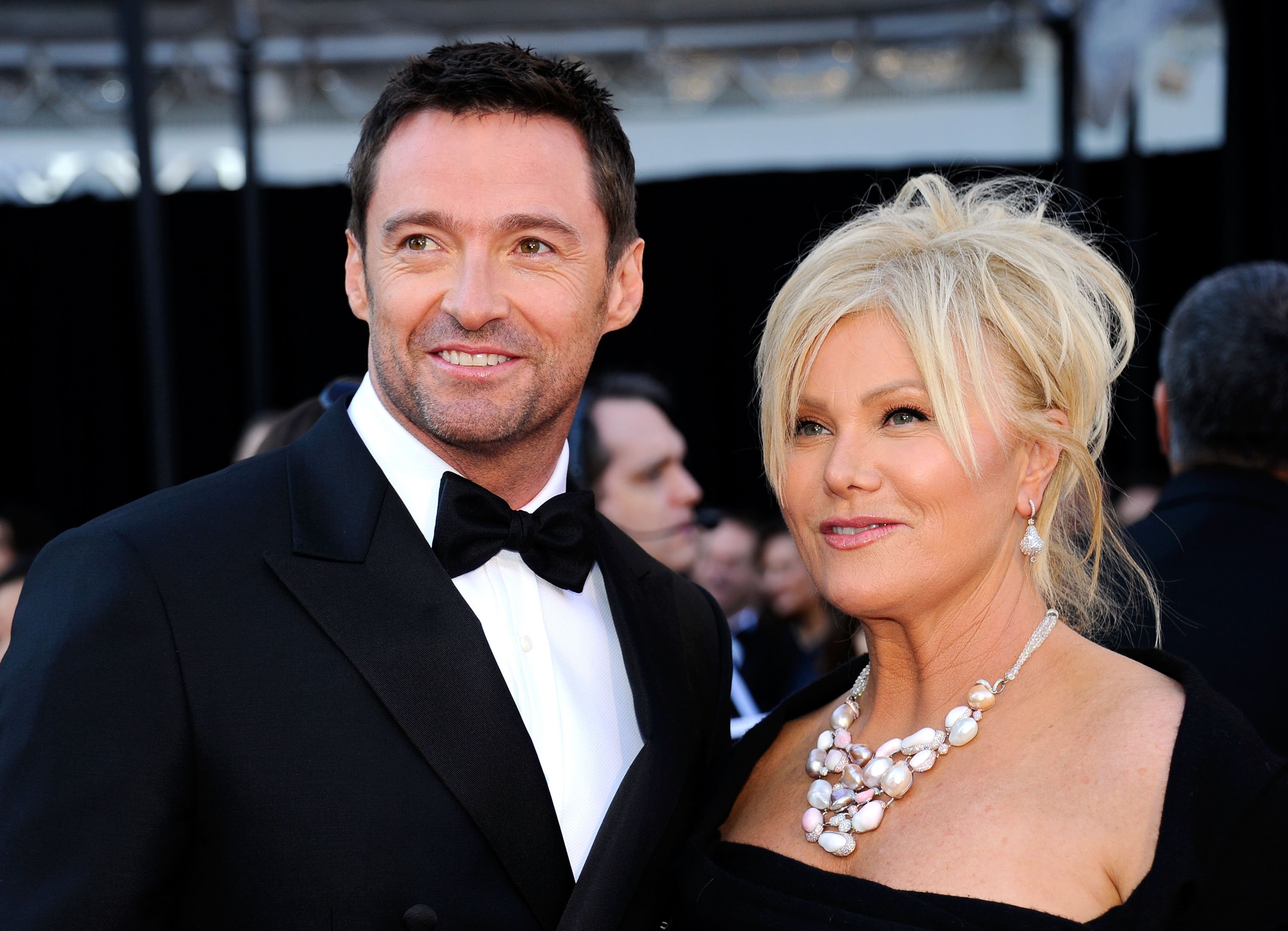 Hugh Jackman and wife Deborra-Lee Furness arrive at the 83rd Annual Academy Awards held at the Kodak Theatre on February 27, 2011 in Hollywood, California | Source: Getty Images 