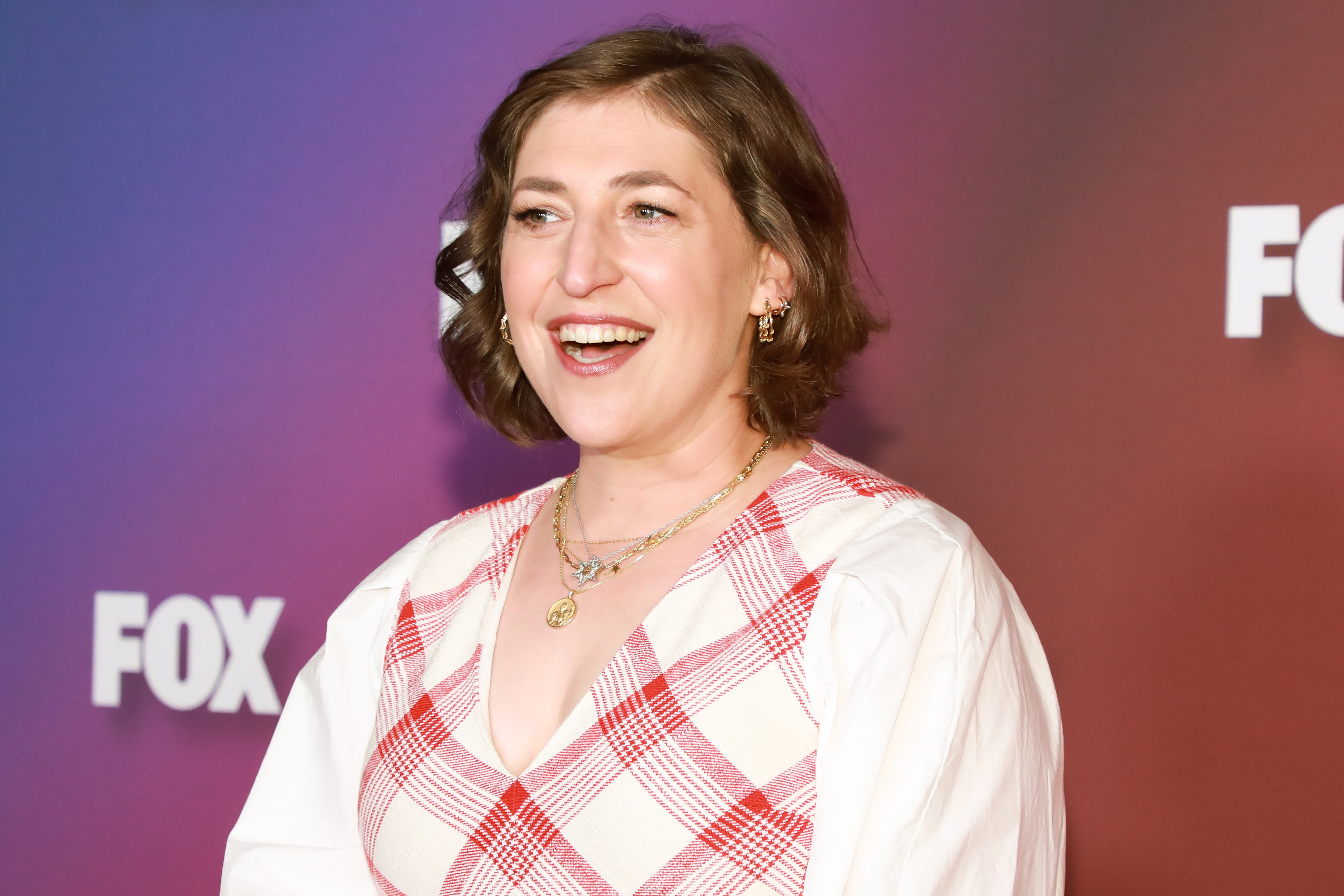 Mayim Bialik attends the 2022 Fox Upfront on May 16, 2022 in New York City | Source: Getty Images