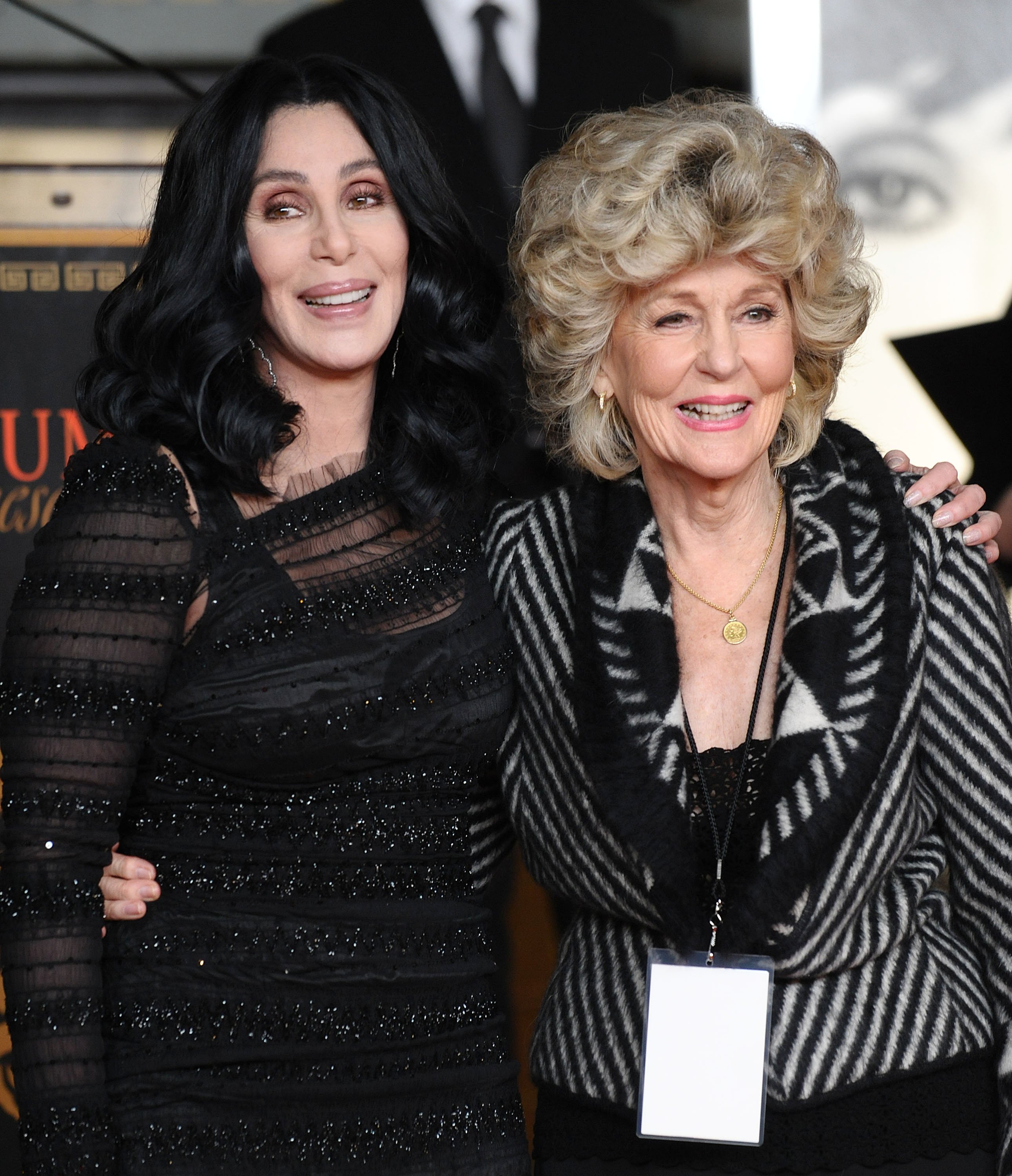 Cher and her mother Georgia Holt attend Cher's hand and footprint ceremony at Grauman's Chinese Theatre on November 18, 2010, in Hollywood, California.  | Source: Getty Images