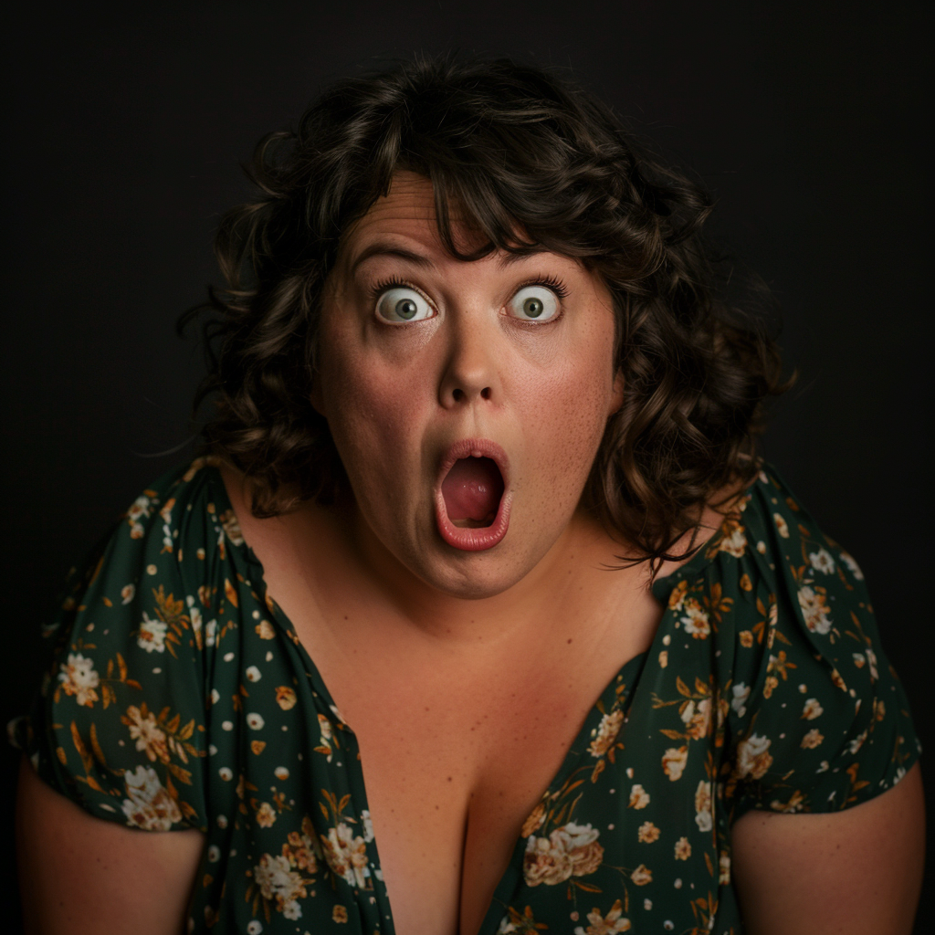 A shocked woman | Source: Midjourney