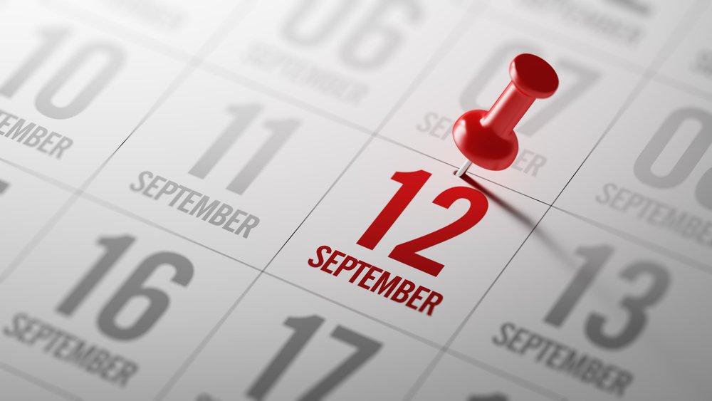 12 de septiembre marcado en el calendario como recordatorio. | Fuente: Shutterstock 12 de septiembre marcado en el calendario como recordatorio. | Fuente: Shutterstock