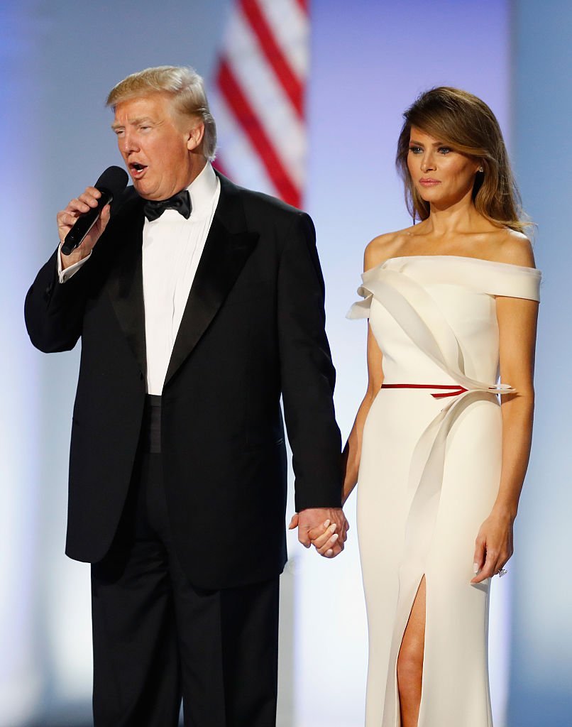 Donald and Melania Trump during the Freedom Inaugural Ball on January 20, 2017 in Washington, DC | Source: Getty Images