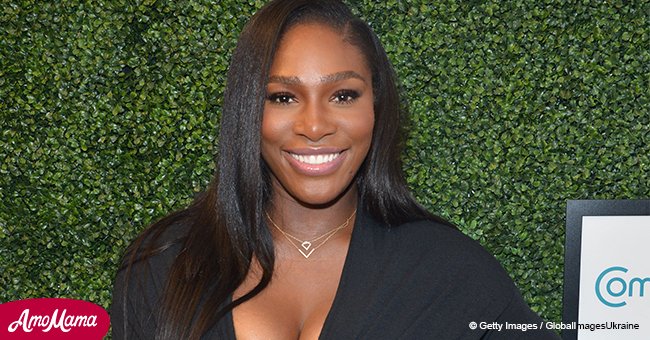 Doting mom Serena Williams shares an adorable photo of 8-month-old daughter in a huge grey hat