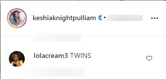A fan's comment on Keshia Knight Pulliam's picture with her mom after voting. | Photo: Instagram/keshiaknightpulliam