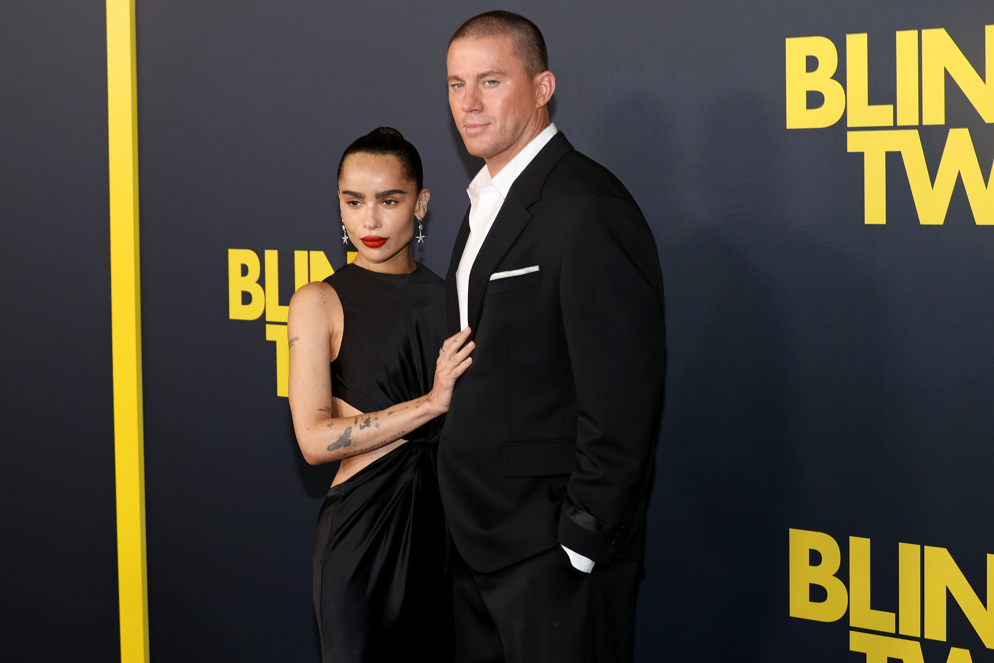 Zoë Kravitz and Channing Tatum attend the Los Angeles premiere of "Blink Twice" at DGA Theater Complex on August 08, 2024 | Source: Getty Images