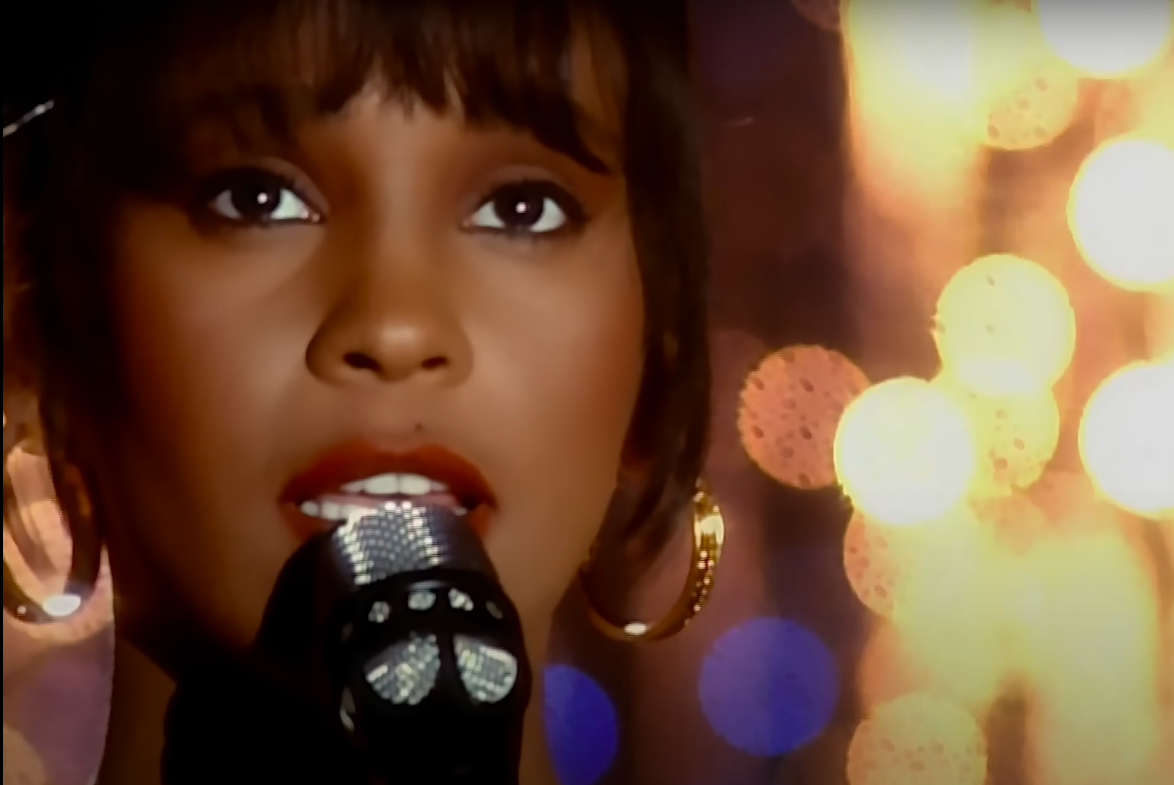 Whitney Houston in a scene from "The Bodyguard," shared via her music video for "I Will Always Love You," posted on September 28, 2010 | Source: YouTube/Whitney Houston