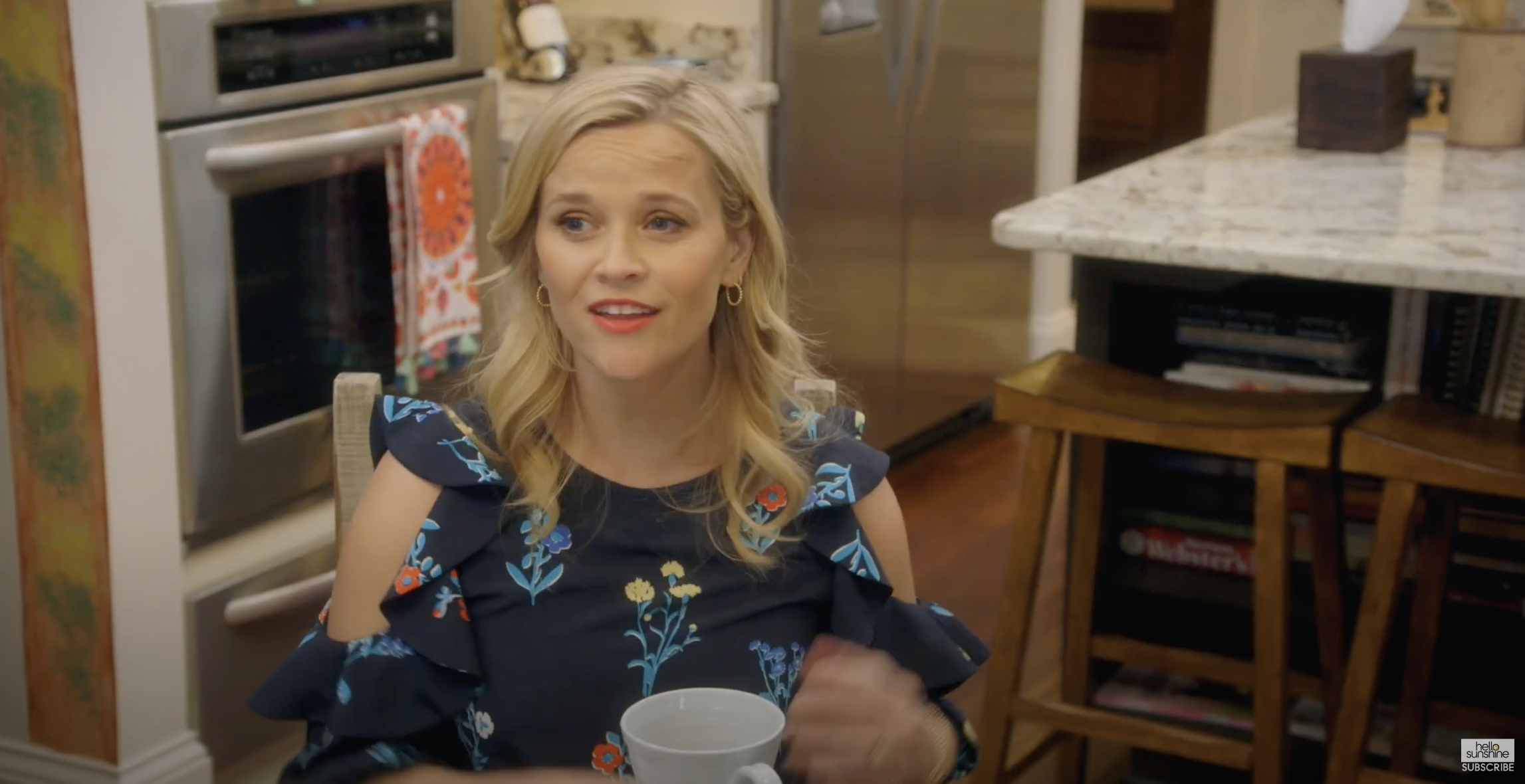 Reese Witherspoon at Dolly Patron's home from a video posted in 2018 | Source: YouTube/@ReeseWitherspoon