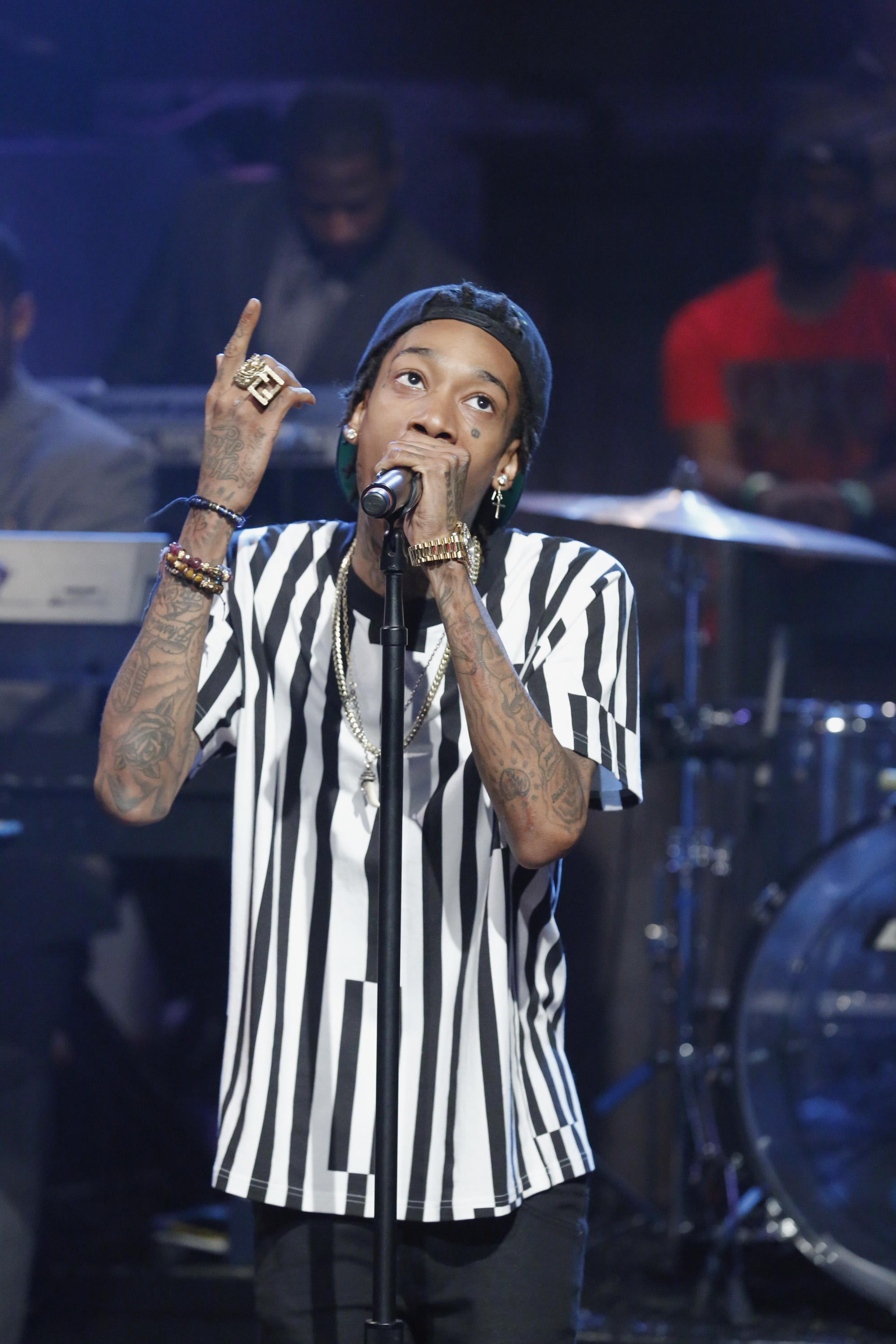 Wiz Khalifa performs on "Late Night with Jimmy Fallon" on June 10, 2013. | Source: Getty Images