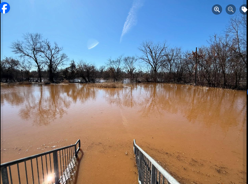 The aftermath of flooding in Virginia. | Source: Facebook/Virginia Capital Trail Foundation