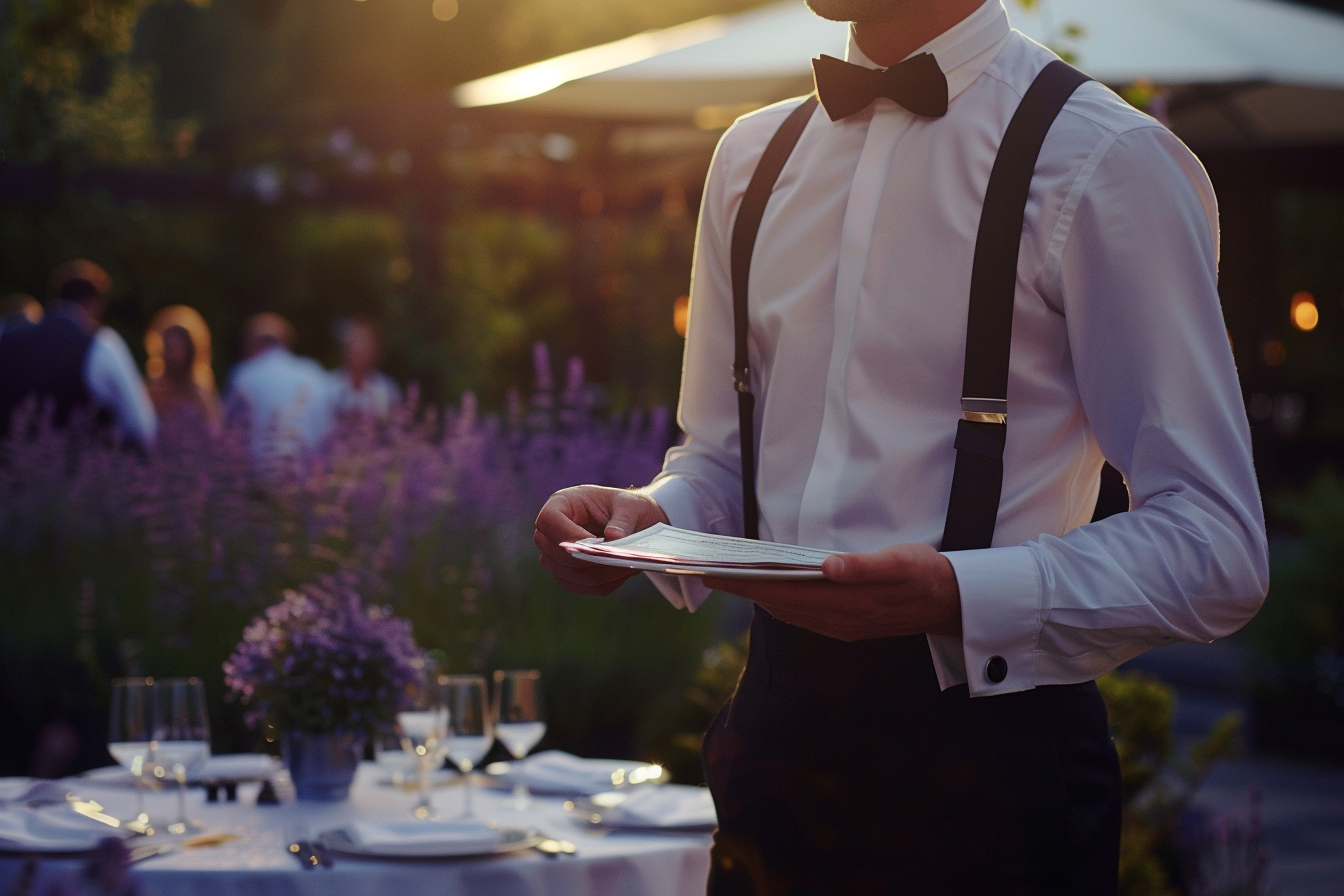 A waiter with the bill | Source: Midjourney