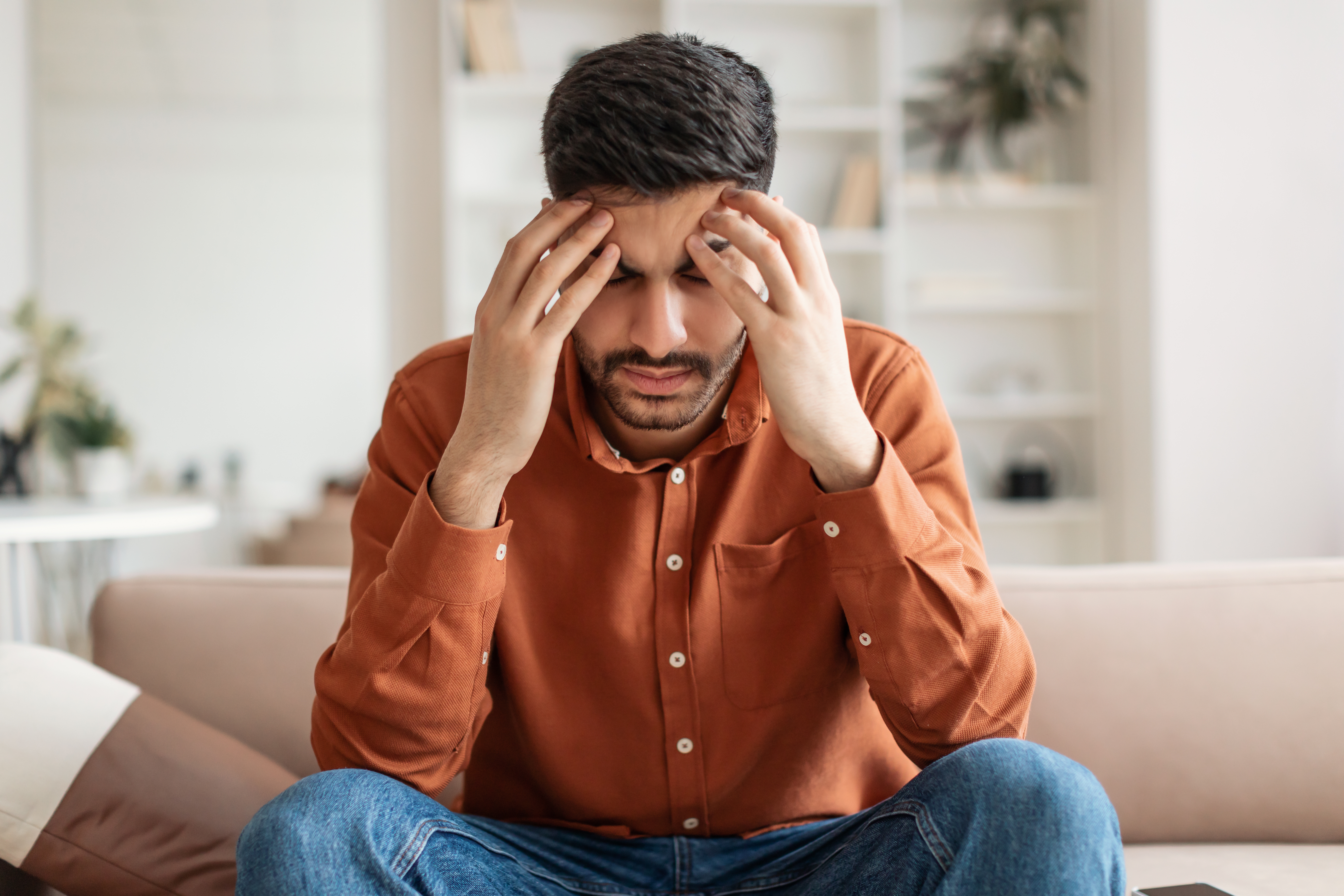 Stressed man thinking  | Shutterstock