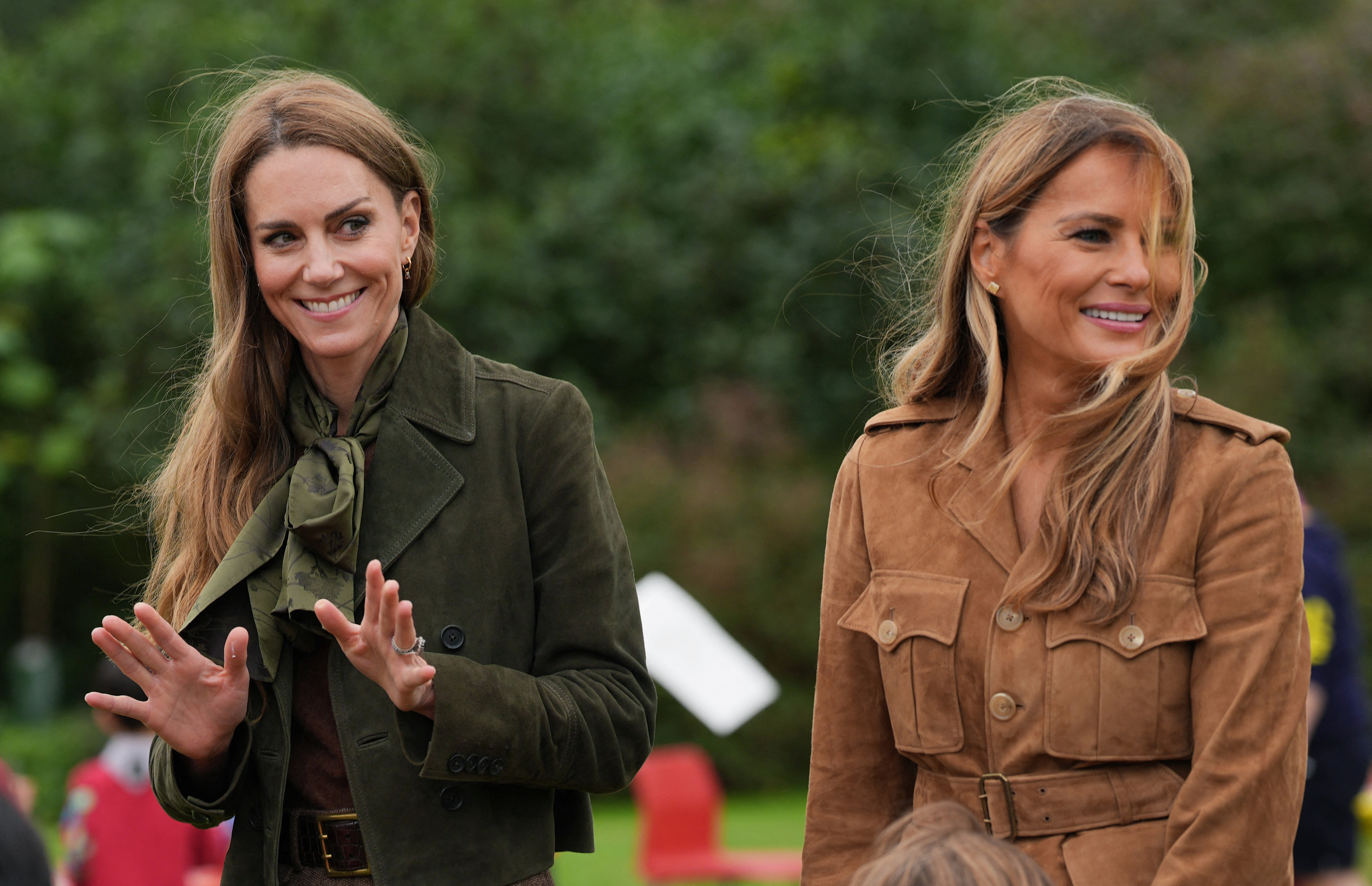 Princess Kate and First Lady Melania Trump step out together on September 18, 2025 | Source: Getty Images
