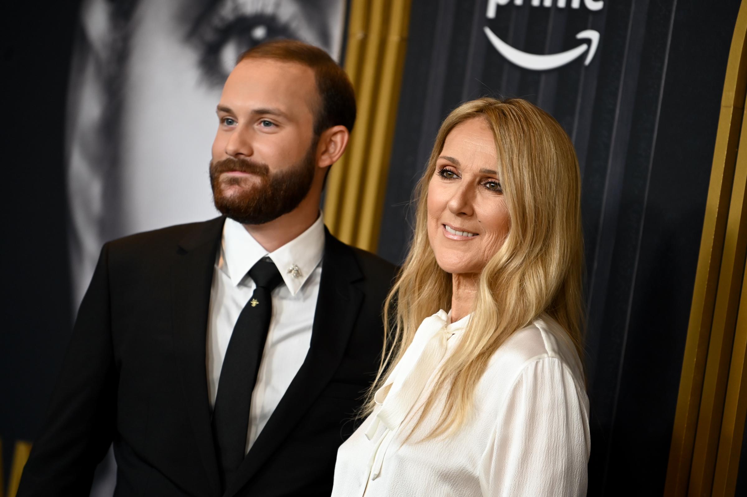 René-Charles Angélil and Céline Dion at the screening of "I Am: Celine Dion" on June 17, 2024, in New York City. | Source: Getty Images