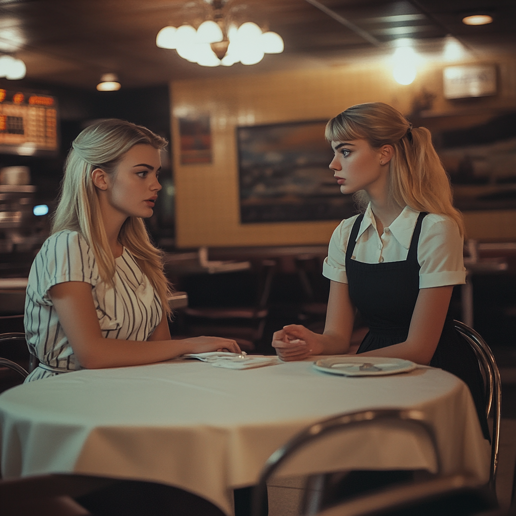 Restaurant manager talking to a rude customer | Source: Midjourney