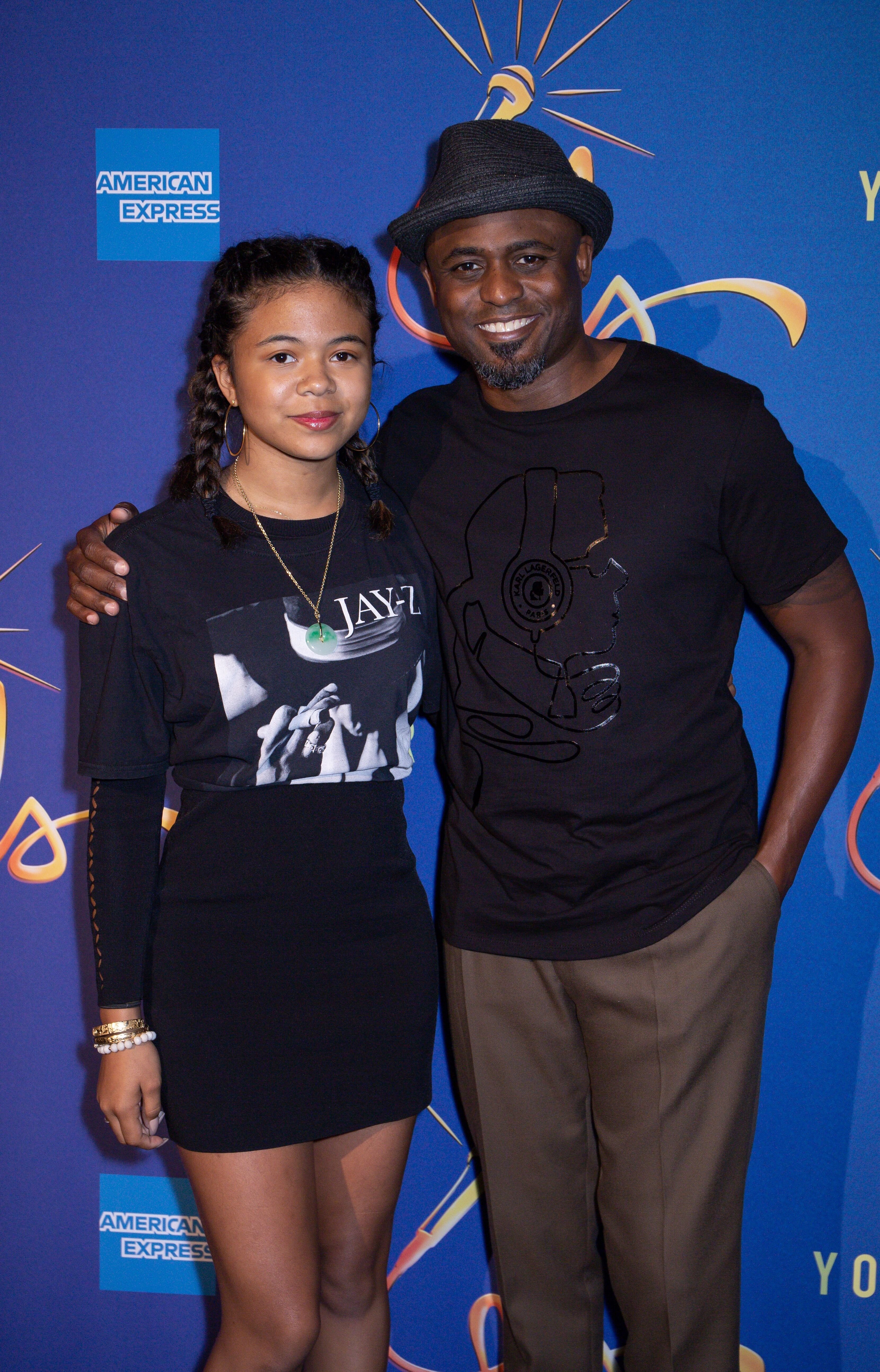 Wayne Brady and daughter Maile Masako Brady at the "Freestyle Love Supreme" after party in October 2019/ Source: Getty Images