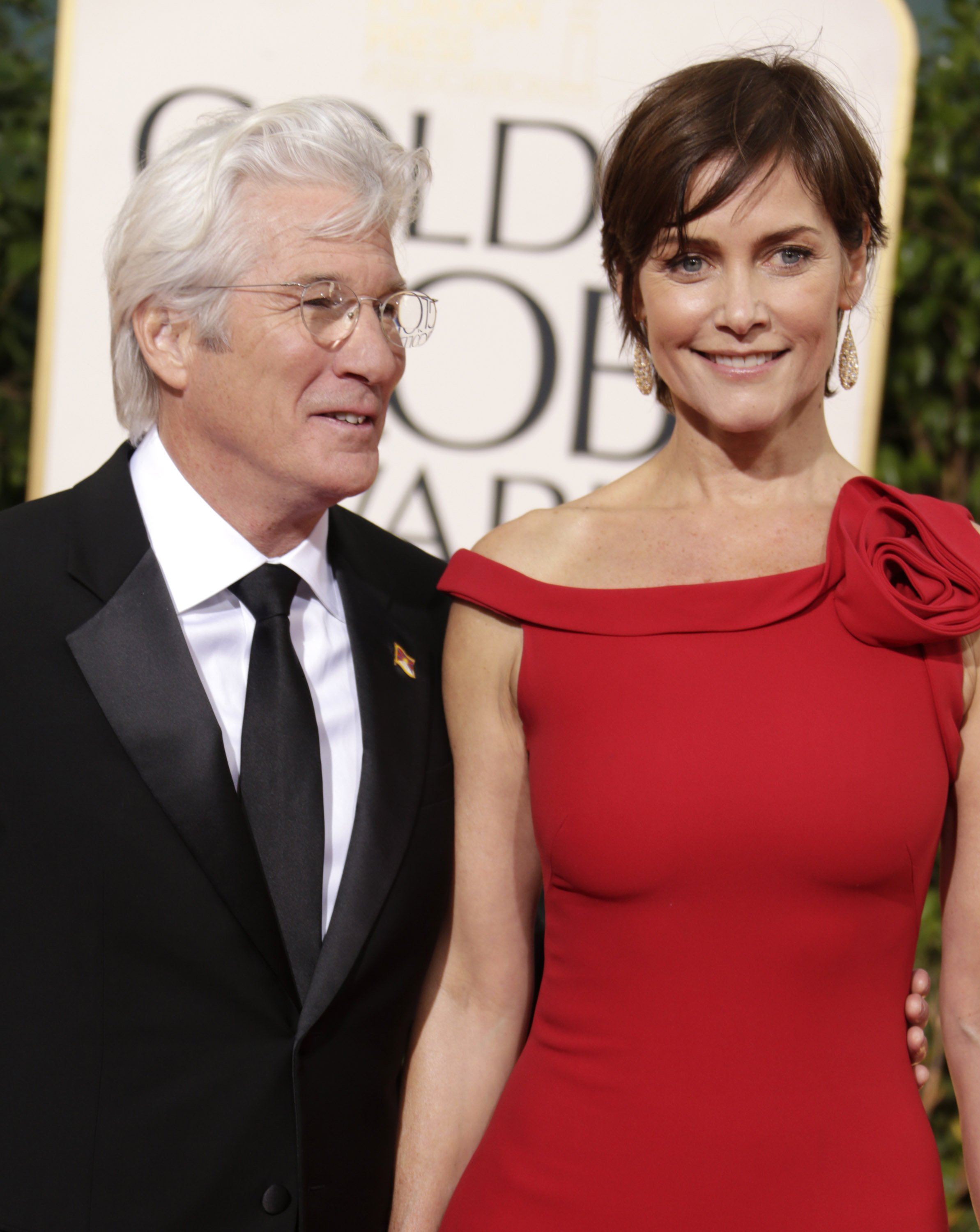Richard Gere and Carey Lowell arrive at the 70th Annual Golden Globe Awards held at The Beverly Hilton Hotel on January 13, 2013 in Beverly Hills, California | Source: Getty Images 