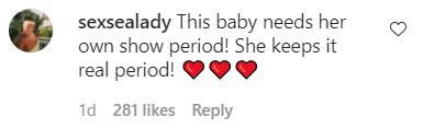A fan's comment on Gabrielle Union's video with her daughter Kaavia playing with toys. | Photo: Instagram/Gabunion