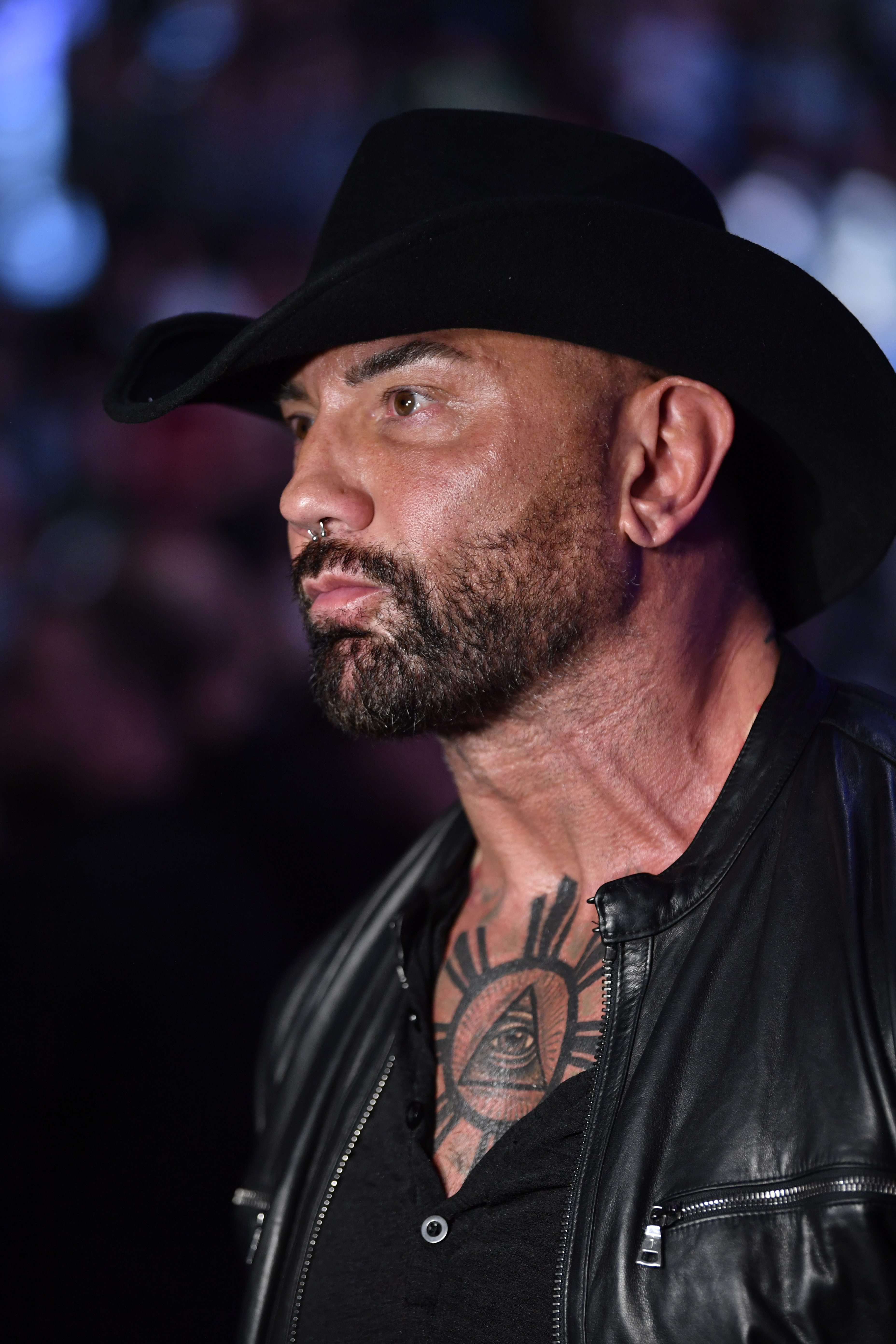 Dave Bautista attends the UFC 246 event at T-Mobile Arena on January 18, 2020, in Las Vegas, Nevada. | Source: Getty Images
