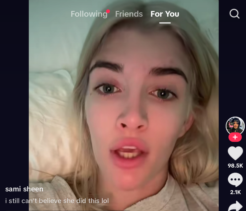 Sami Sheen talking about the incident involving her sister, Lola Sheen, on a video posted on May, 2025 | Source: TikTok/samisheen