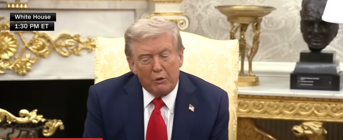 U.S President Donald Trump, from a video post dated August 18, 2025 | Source: YouTube/CNN