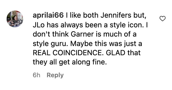 Fan comment, dated October 2023 | Source: Instagram/pagesix