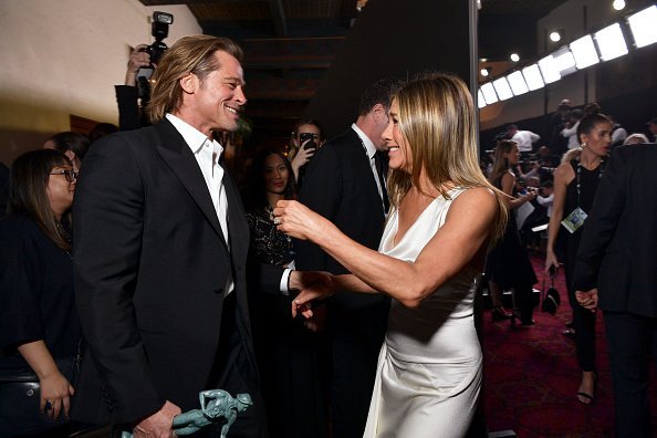Actor, Brad Pitt and his ex-wife Jennifer Aniston reunite at the Screen Actors Guild Awards on January 19, 2020 | Photo: Getty Images