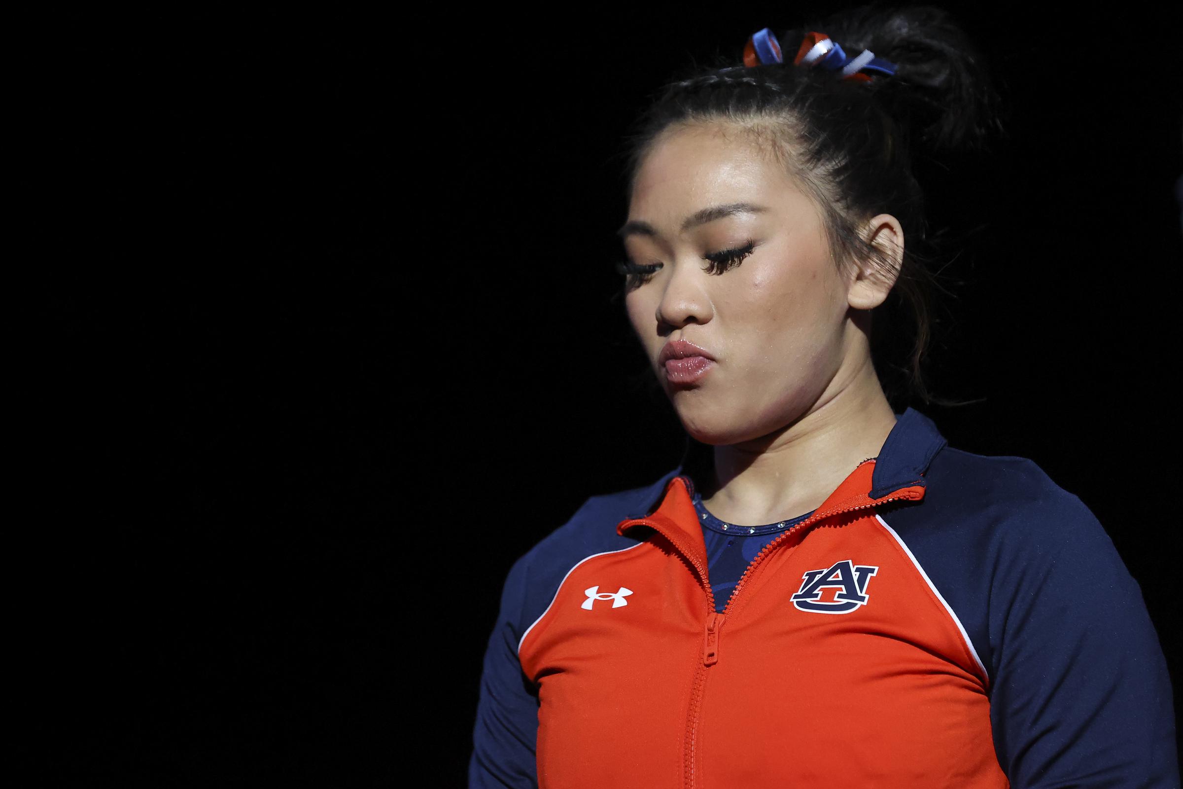 Suni Lee during the Division I Women's Gymnastics Championship on April 16, 2022, in Fort Worth, Texas. | Source: Getty Images