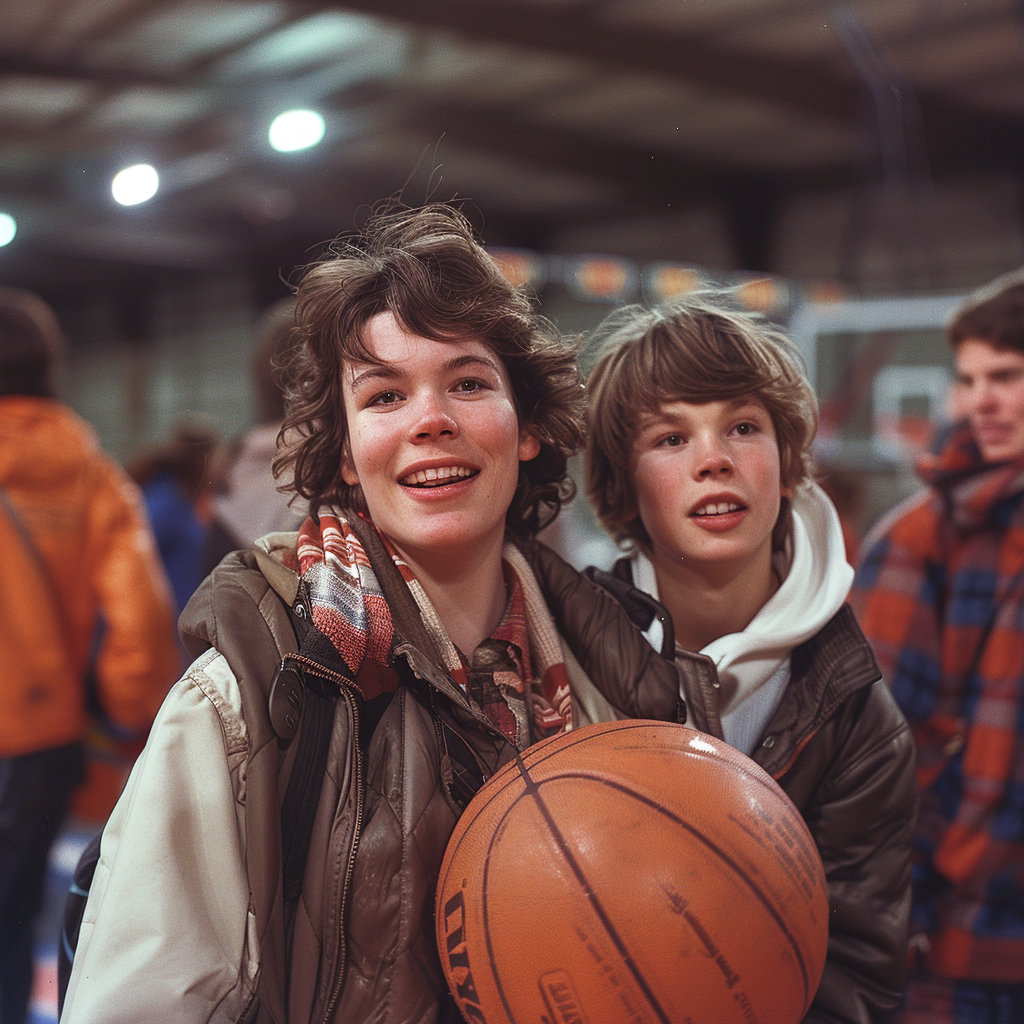 Jason and his mother leave the basketball game after losing | Source: Midjourney