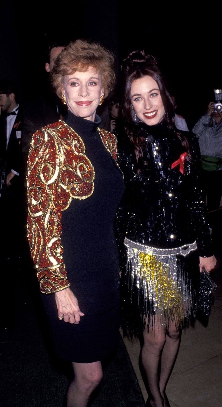 Carol Burnett and Erin Hamilton at The 50th Annual Golden Globe Awards on January 23, 1993, in Beverly Hills, California | Photo: Ron Galella/Ron Galella Collection/Getty Images