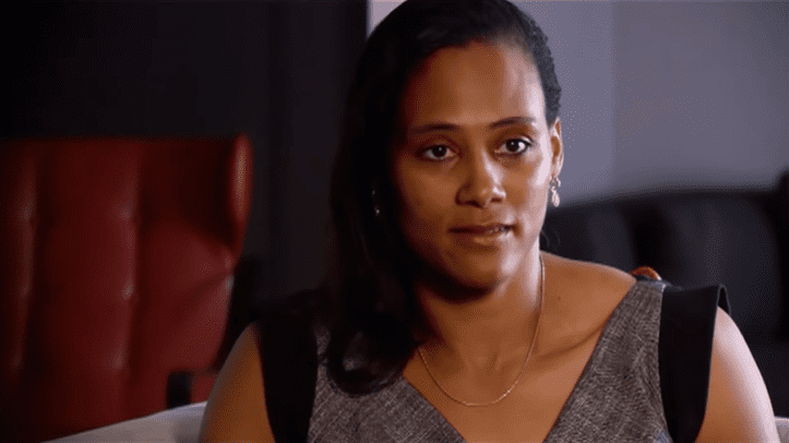 Marion Jones during an interview for Oprah Winfrey's "Where are they now?" | Source: YouTube/OWN