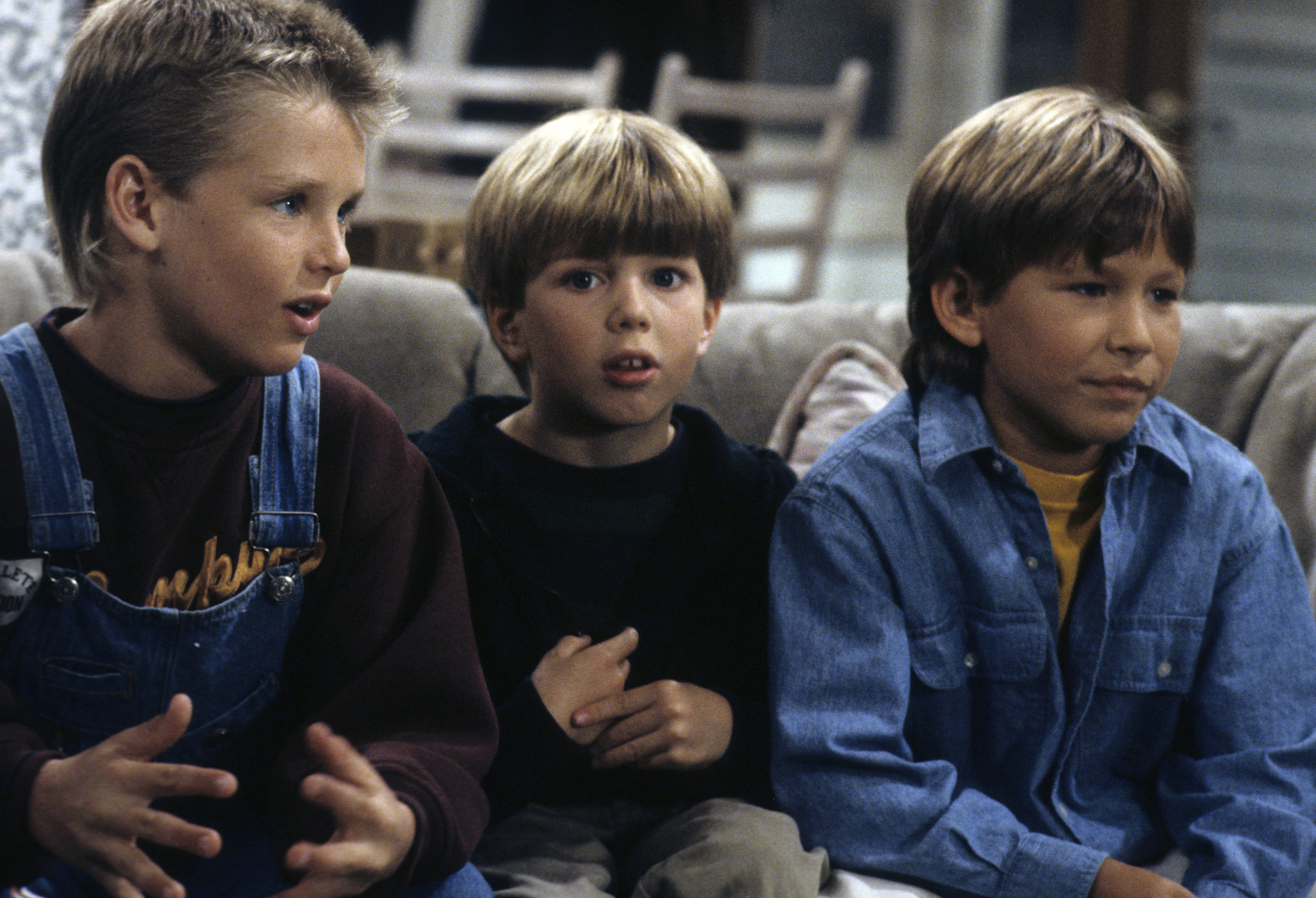 The "Home Improvement" child star and his fellow cast mates on set on October 8, 1991. | Source: Getty Images