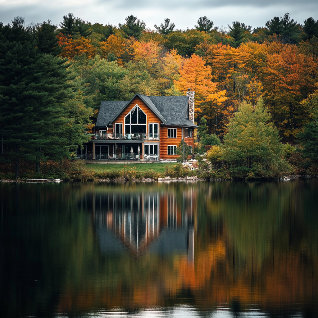 A house by the lake | Source: Midjourney