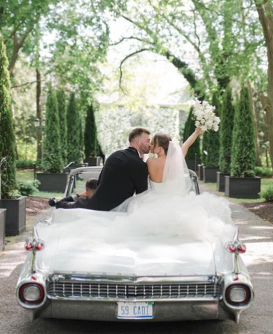 Hailie Jade Scott and her husband Evan McClintock on their wedding day in 2024 | Source: Instagram.com/HailieJade