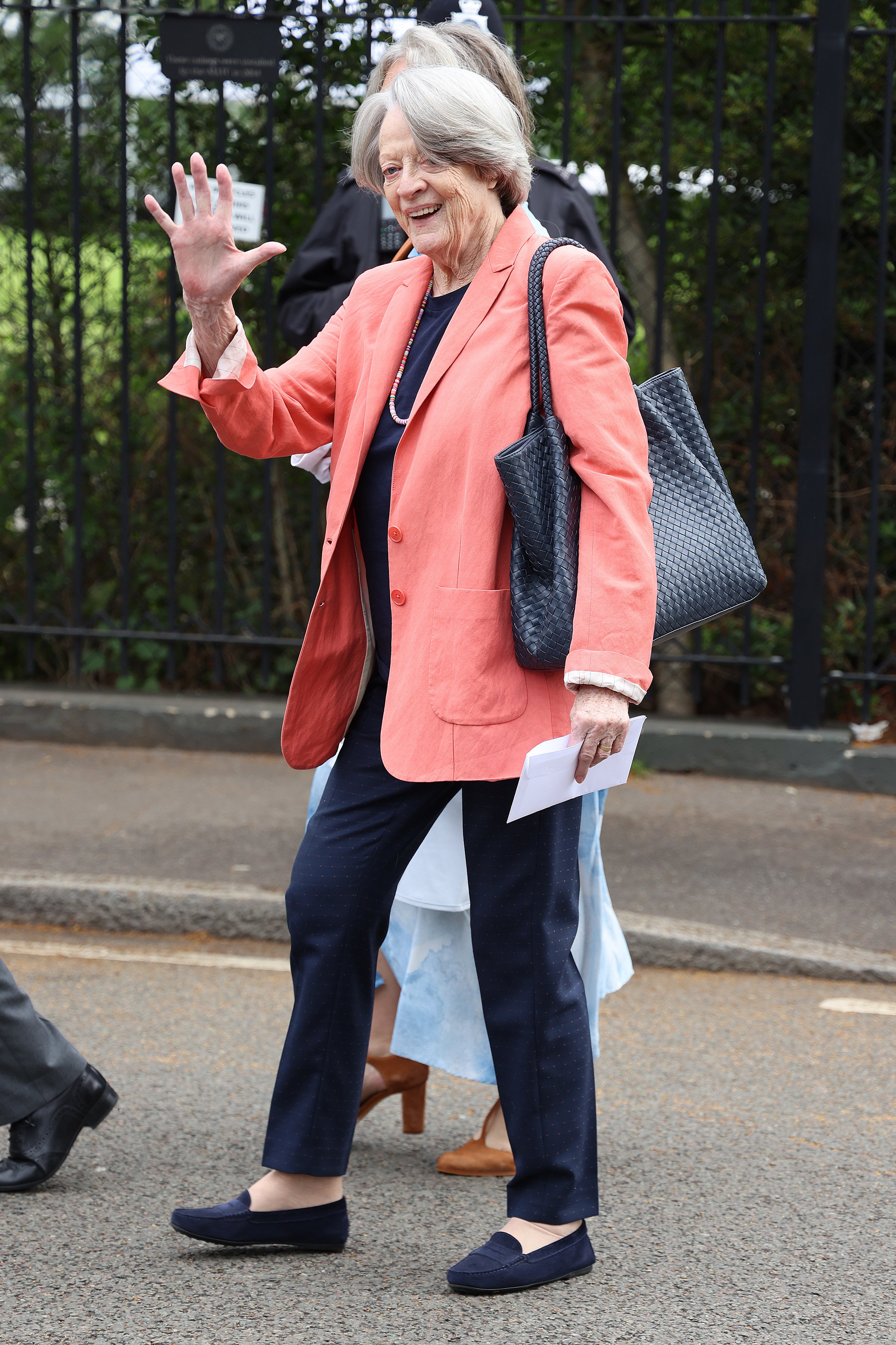 Dame Maggie Smith at the Wimbledon Championships Tennis Tournament Ladies Final Day at the All England Lawn Tennis and Croquet Club on July 10, 2021 in London, England. | Source: Getty Images