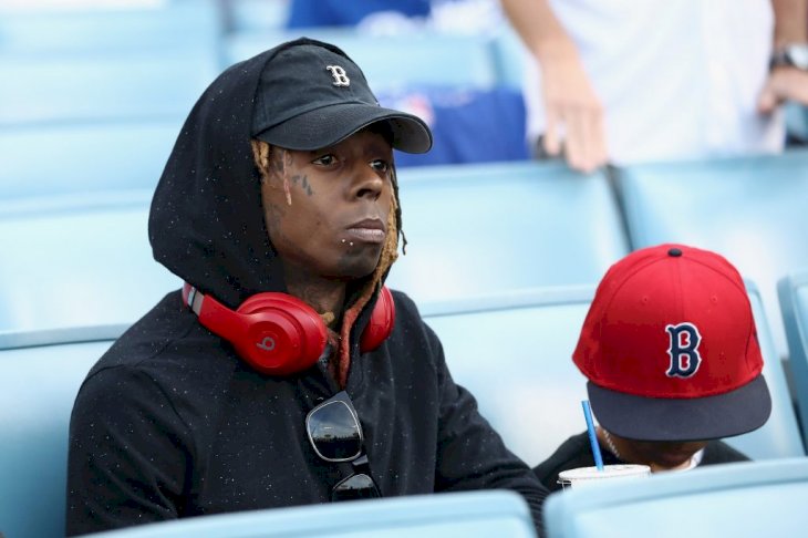 Lil Wayne attends Game Five of the 2018 World Series between the Los Angeles Dodgers and the Boston Red Sox at Dodger Stadium on October 28, 2018, in Los Angeles, California. | Photo by Ezra Shaw/Getty Images)