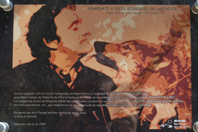 Cartel de un homenaje al naturalista español. | Foto: Wikimedia Commons Cartel de un homenaje al naturalista español. | Foto: Wikimedia Commons