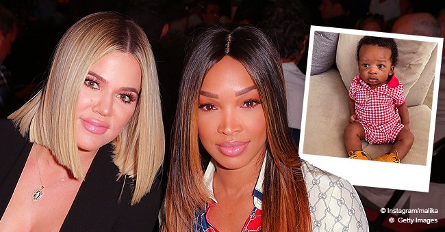 Khloe Kardashians Bff Malika Haqq Shows Her Adorable Son Ace In A Red Bodysuit In New Photo
