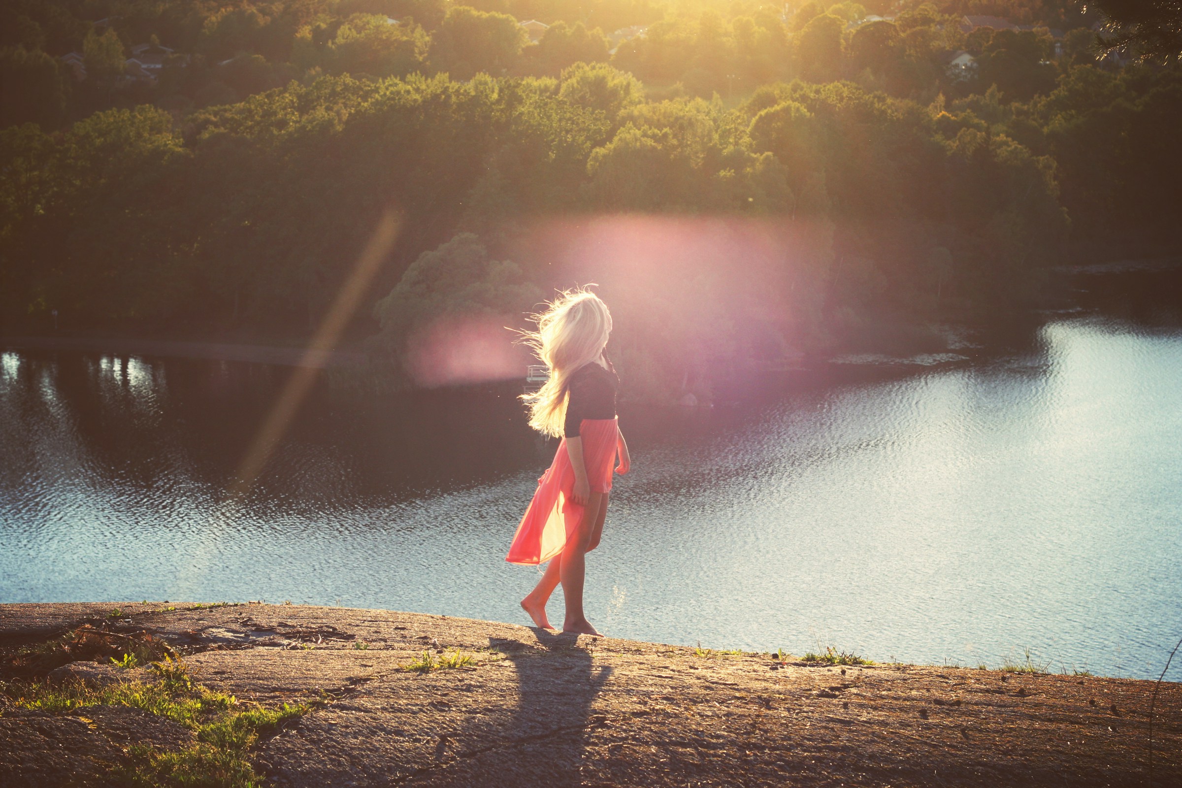Woman walking through nature. | Source: Unsplash