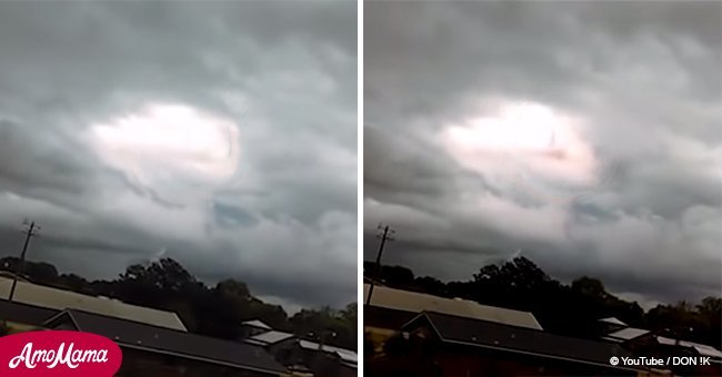 People claim they can see God strutting around in the clouds (video)