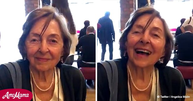 92-year-old granny goes viral for dancing with strangers in the rain