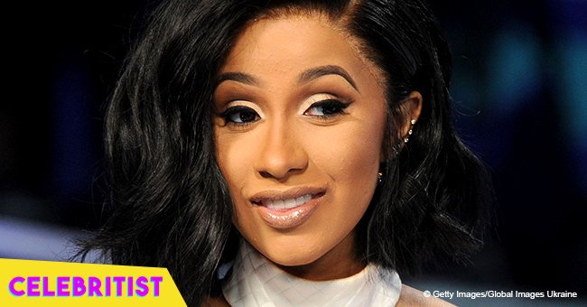 Cardi B shows off newborn daughter's gilded baby crib with a crown