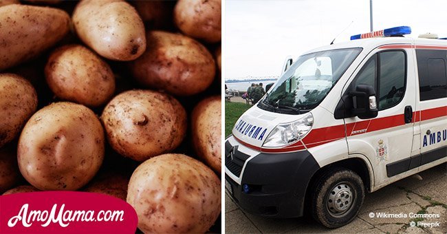 Girl, 8, orphaned. Her whole family died after improper handling of potatoes