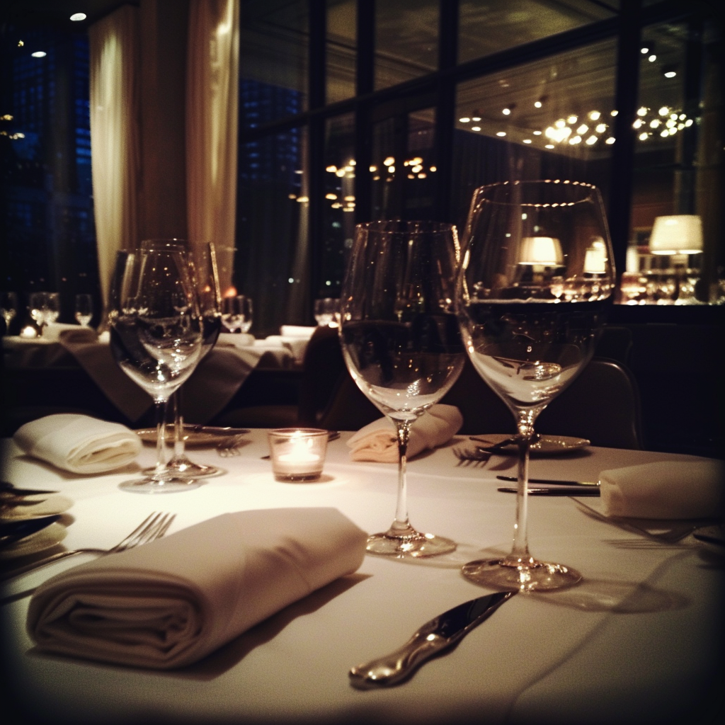 A table setting at a restaurant | Source: Midjourney