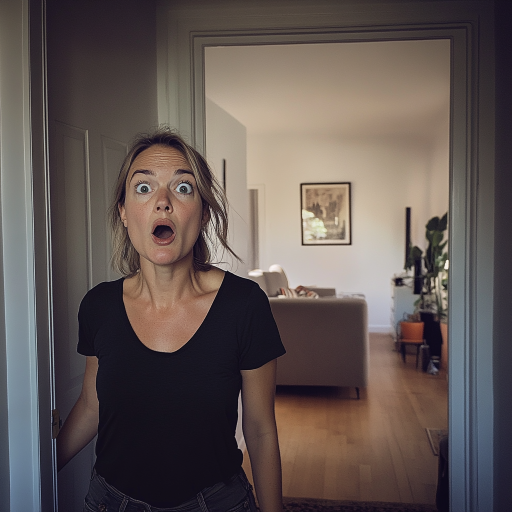 A shocked woman | Source: Midjourney