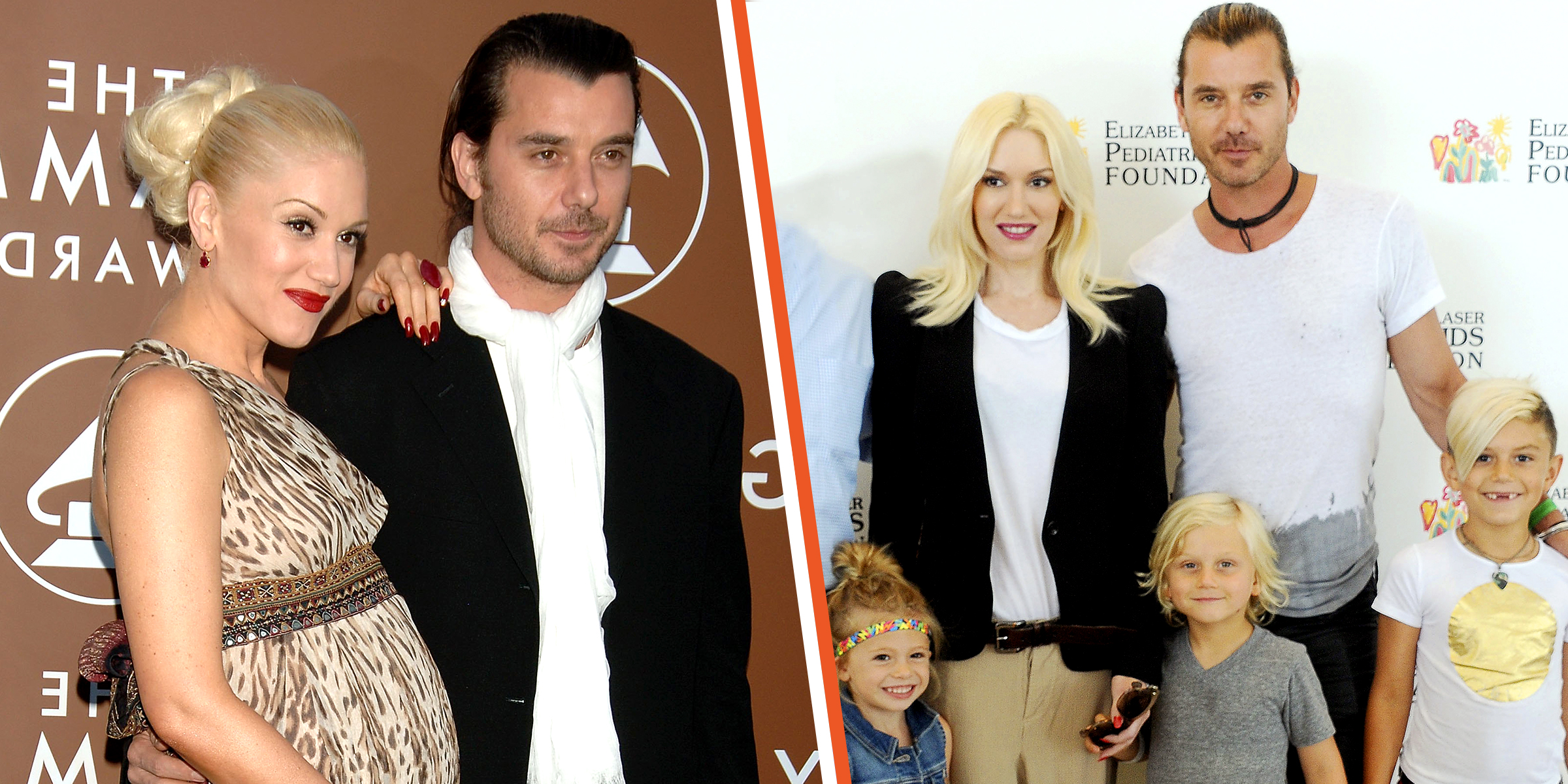 Gwen Stefani and Gavin Rossdale | Gwen Stefani and Gavin Rossdale with their children, Kingston, Zuma, and Apollo | Source: Getty Images